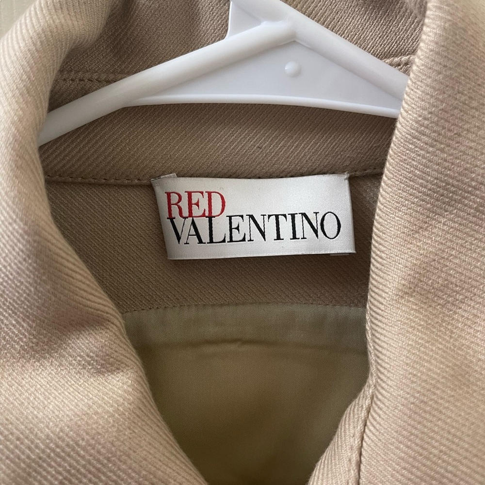 REDValentino Bullseye Trench Coat Beige